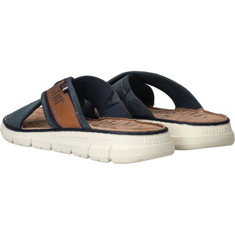 Mustang Slippers Blauw Heren