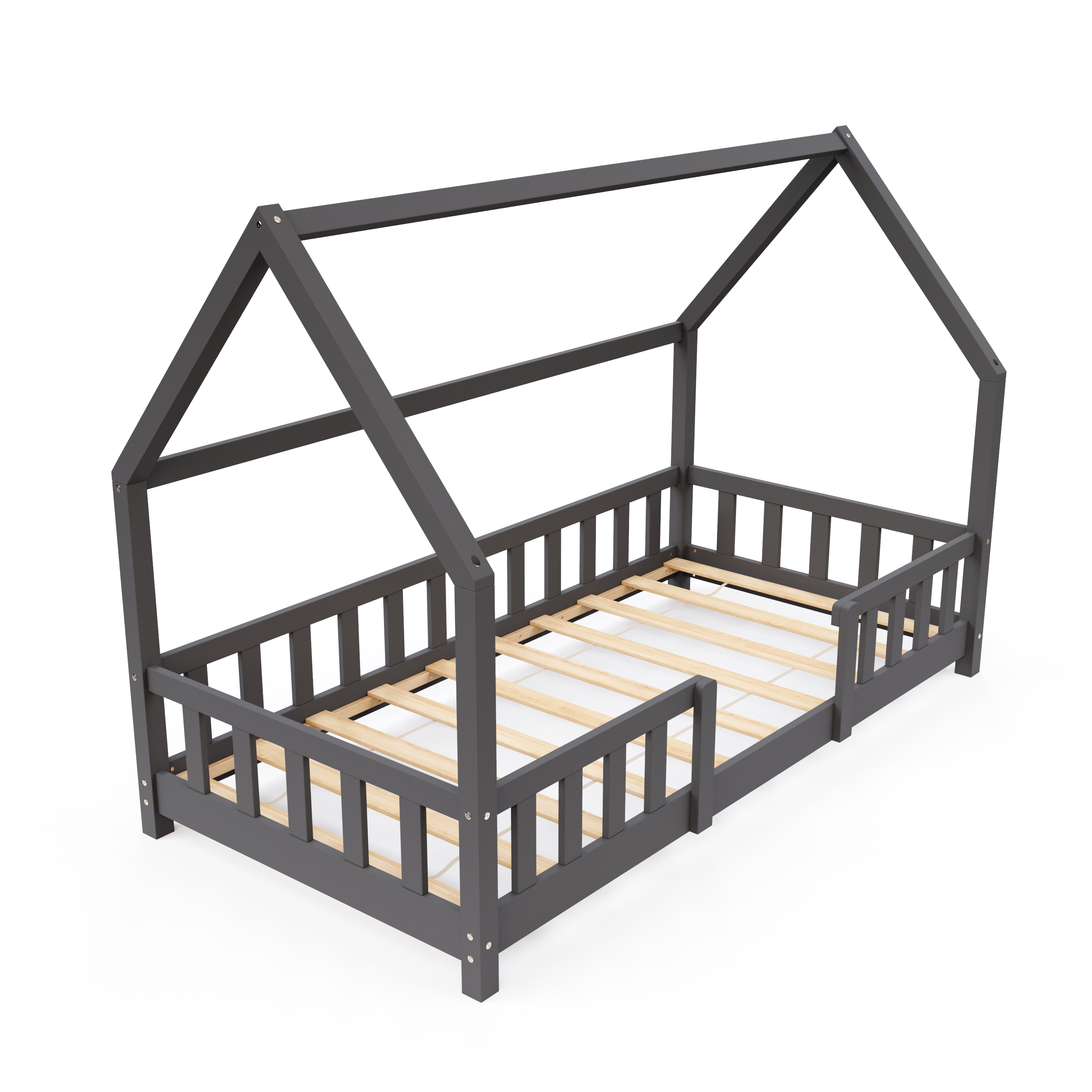 Kinderbett MAISON 80 x 160 cm anthrazit