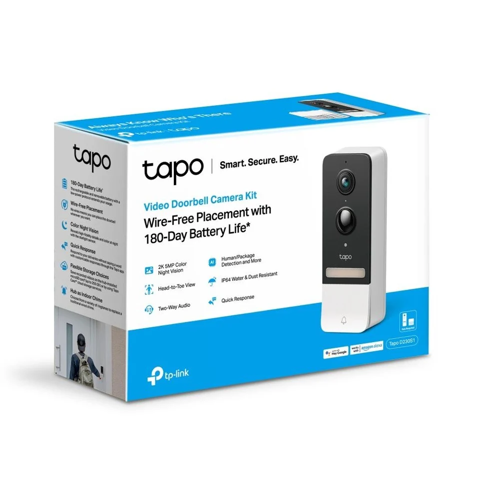 TP-Link - Tapo Smart videodørklokke kamerasæt /Tapo D230S1