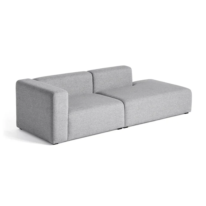HAY - Mags Sofa 2,5 Sitzer, Kombination 2, Armlehne links / hellgrau (Hallingdal 130)
