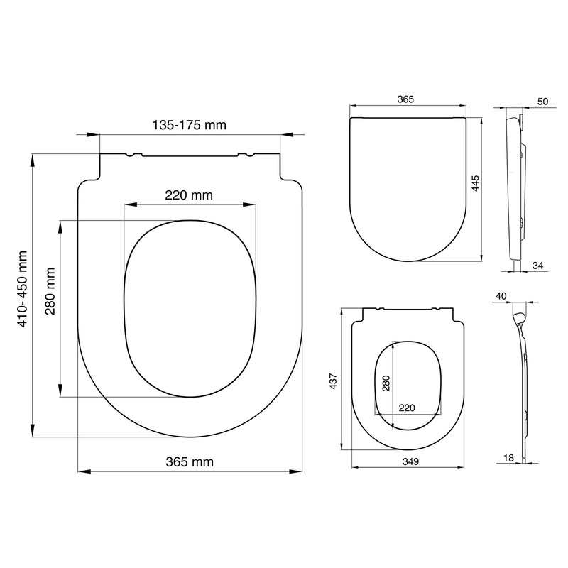 Tiger Stax toiletzitting thermoplast wit