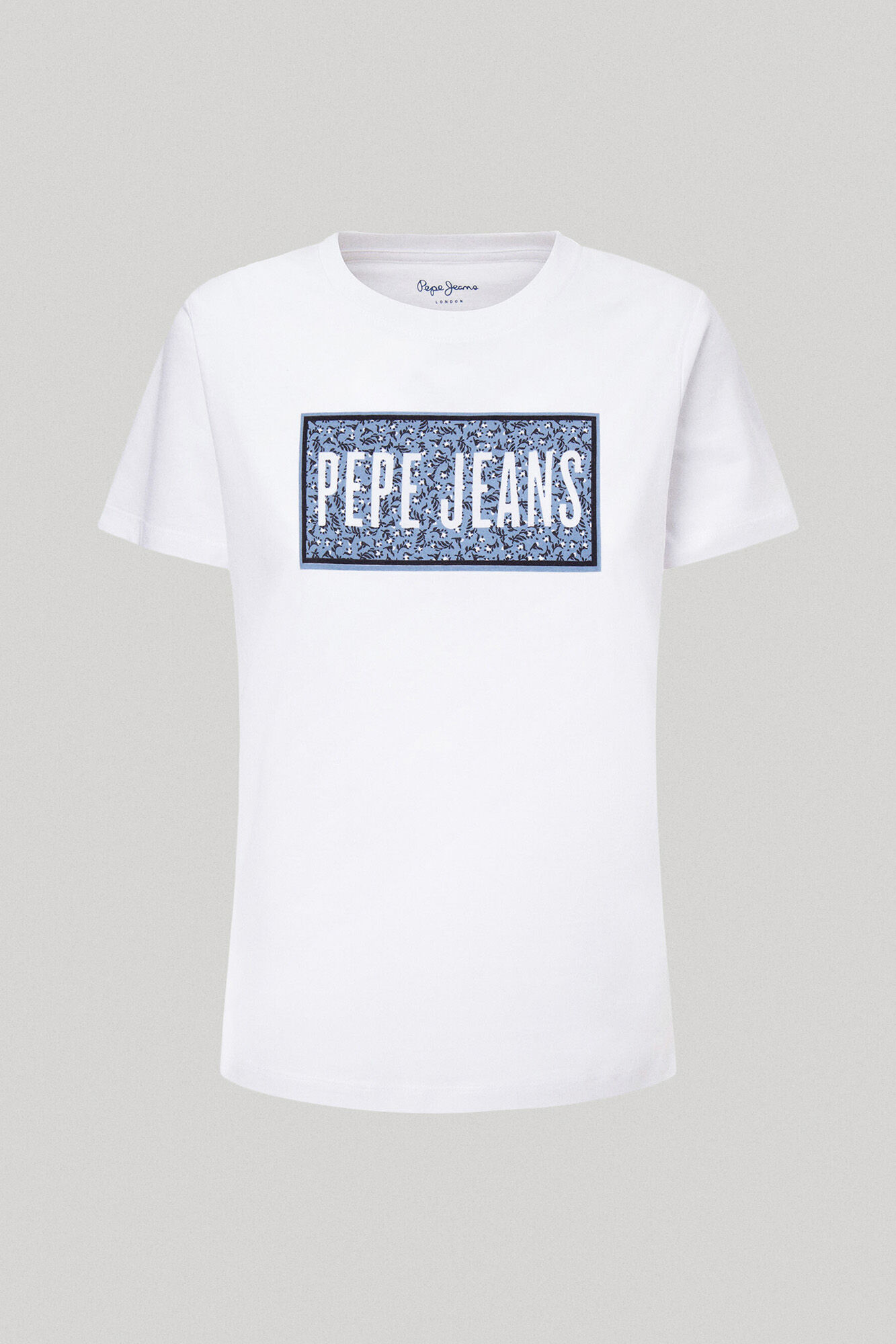 Camiseta com estampa de logotipo
