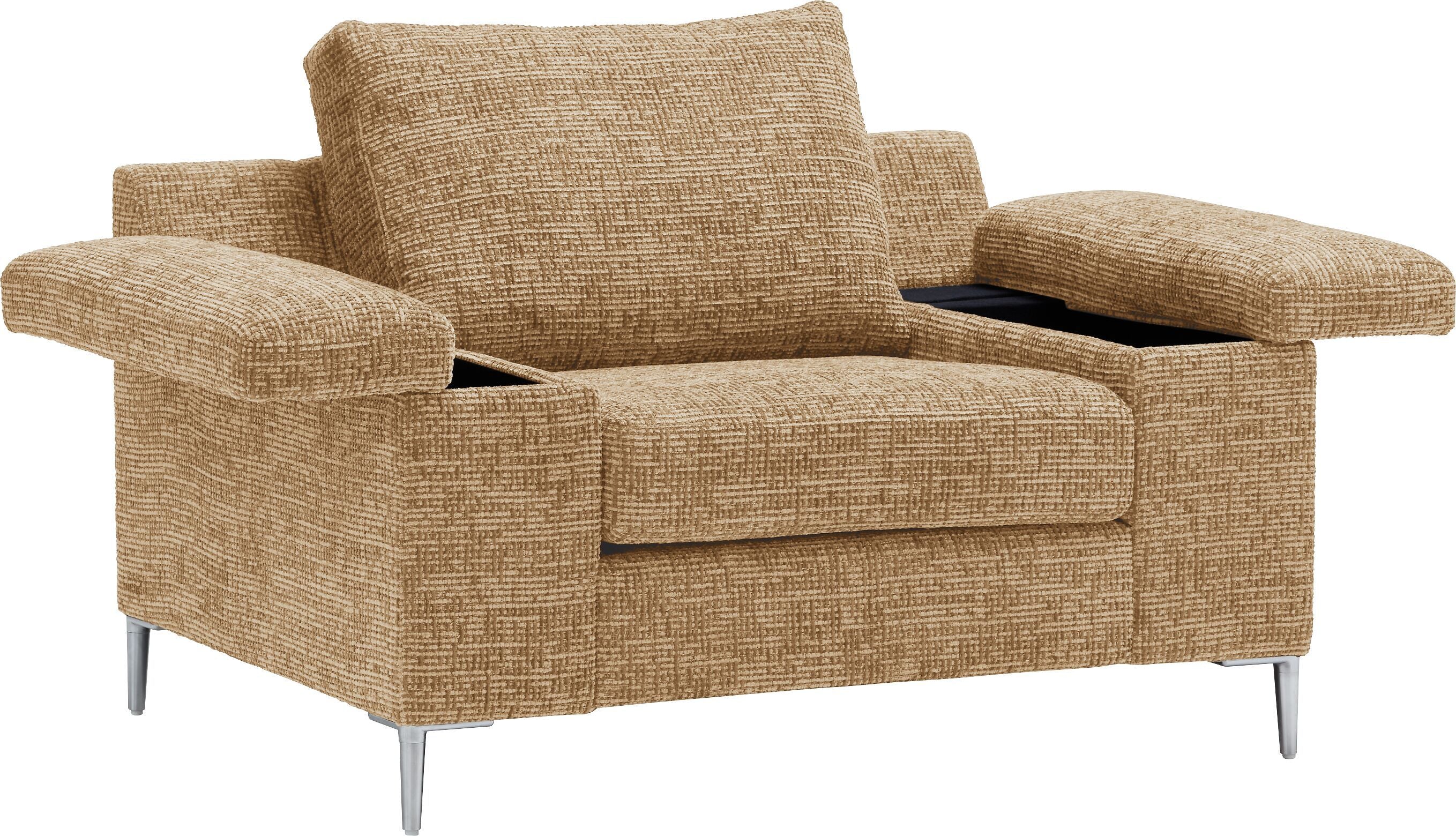 DIENER Sessel - Gelb / B: 99.0 cm x T: 92.0 cm x H: 81.0 cm