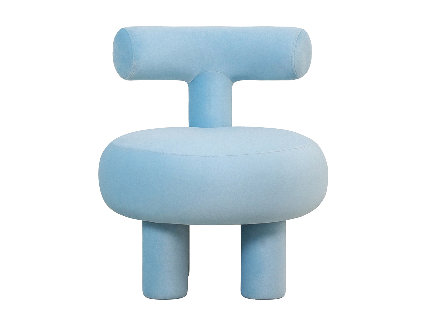 Chair Abrazo velvet soft blue