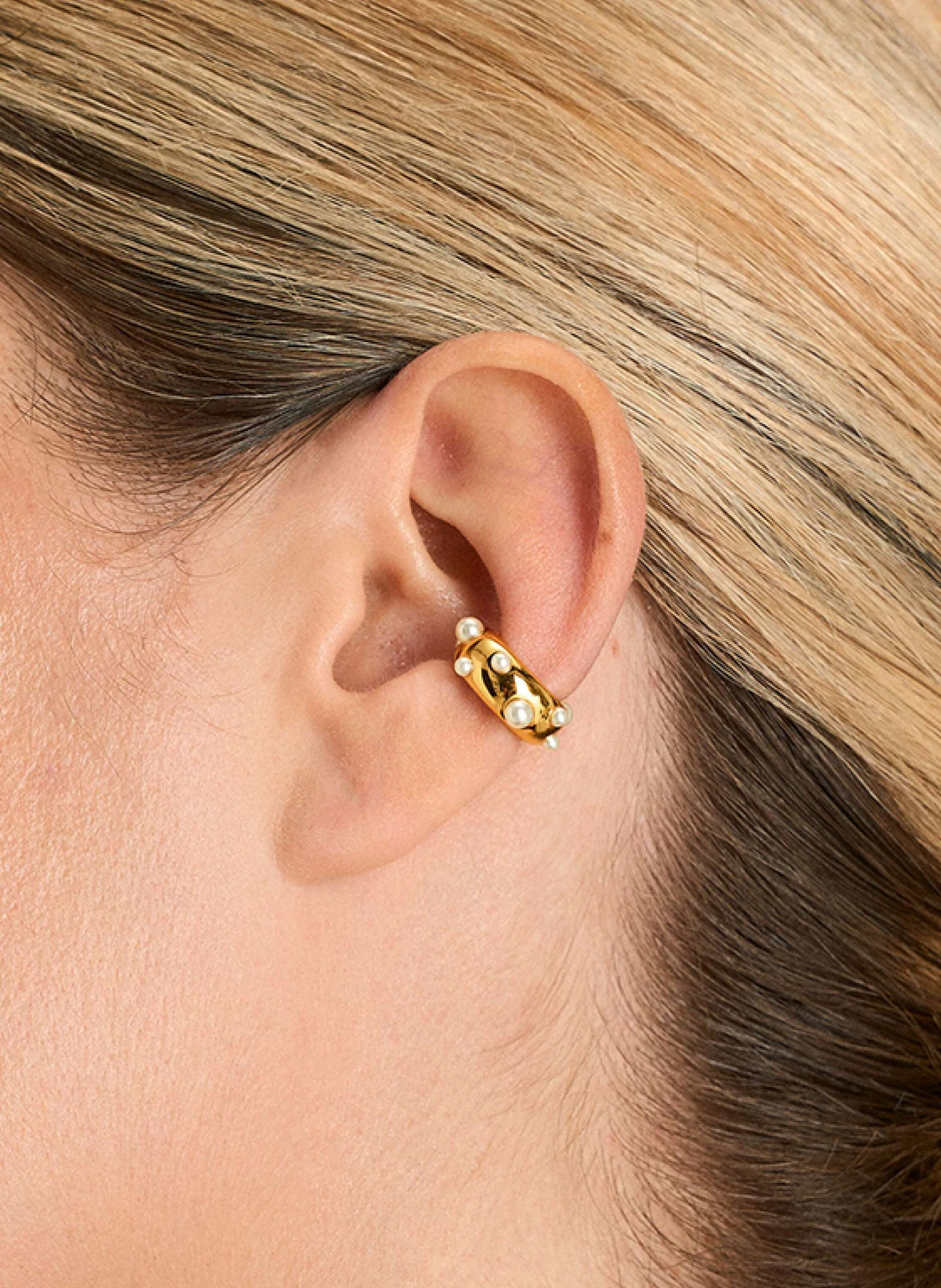 Pompidou Earcuff BUBBLE PEARLS by GLAMBOU