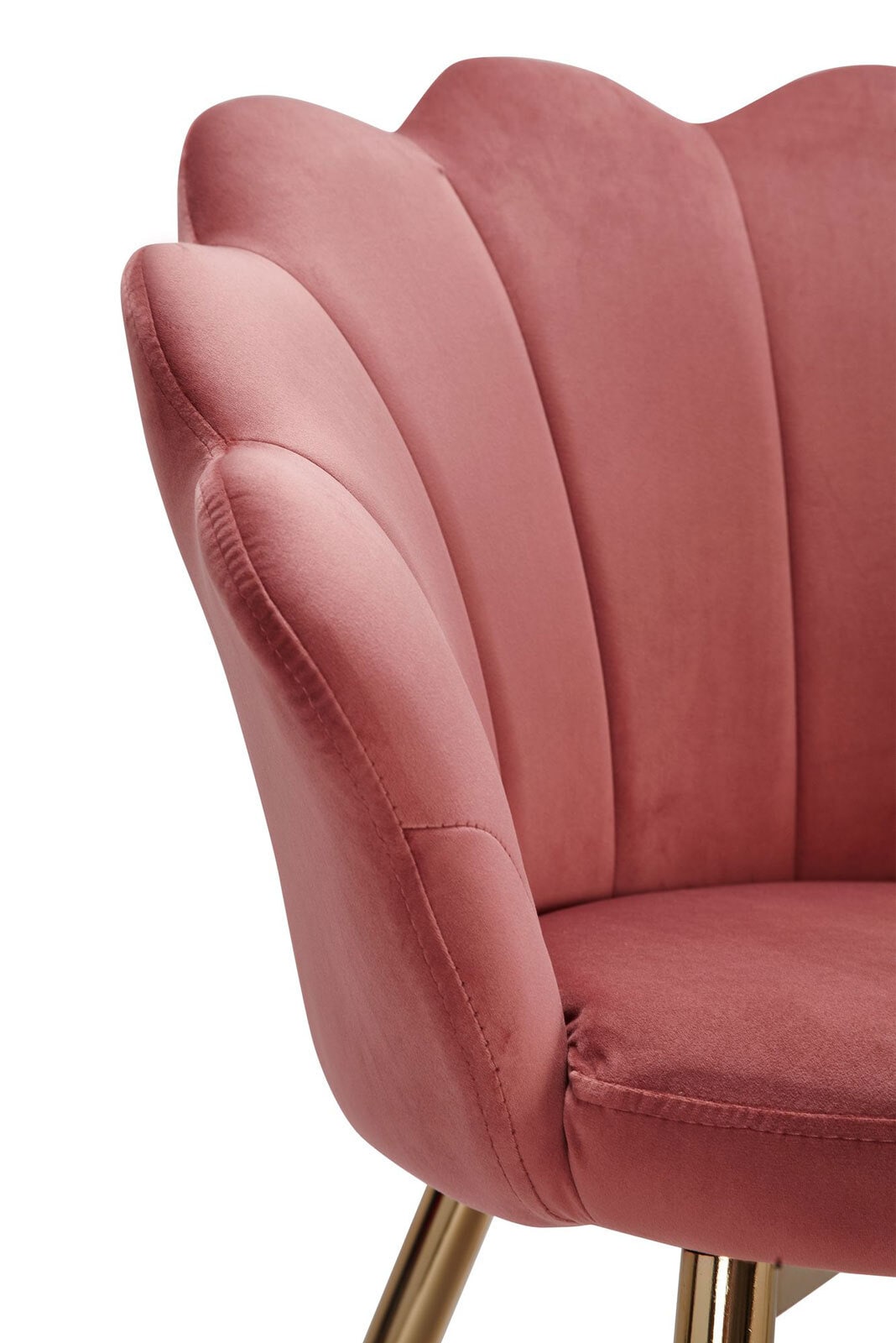 Sessel Tulpe Samt rosa