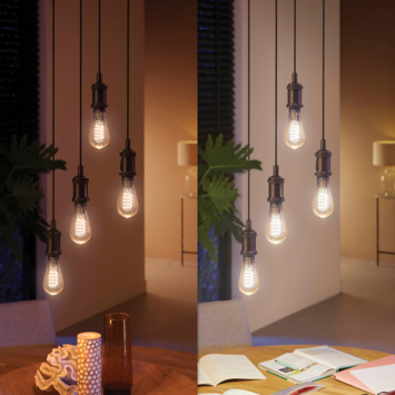 Philips Hue filament edisonlamp ST64 - warm tot koelwit licht 7W - E27