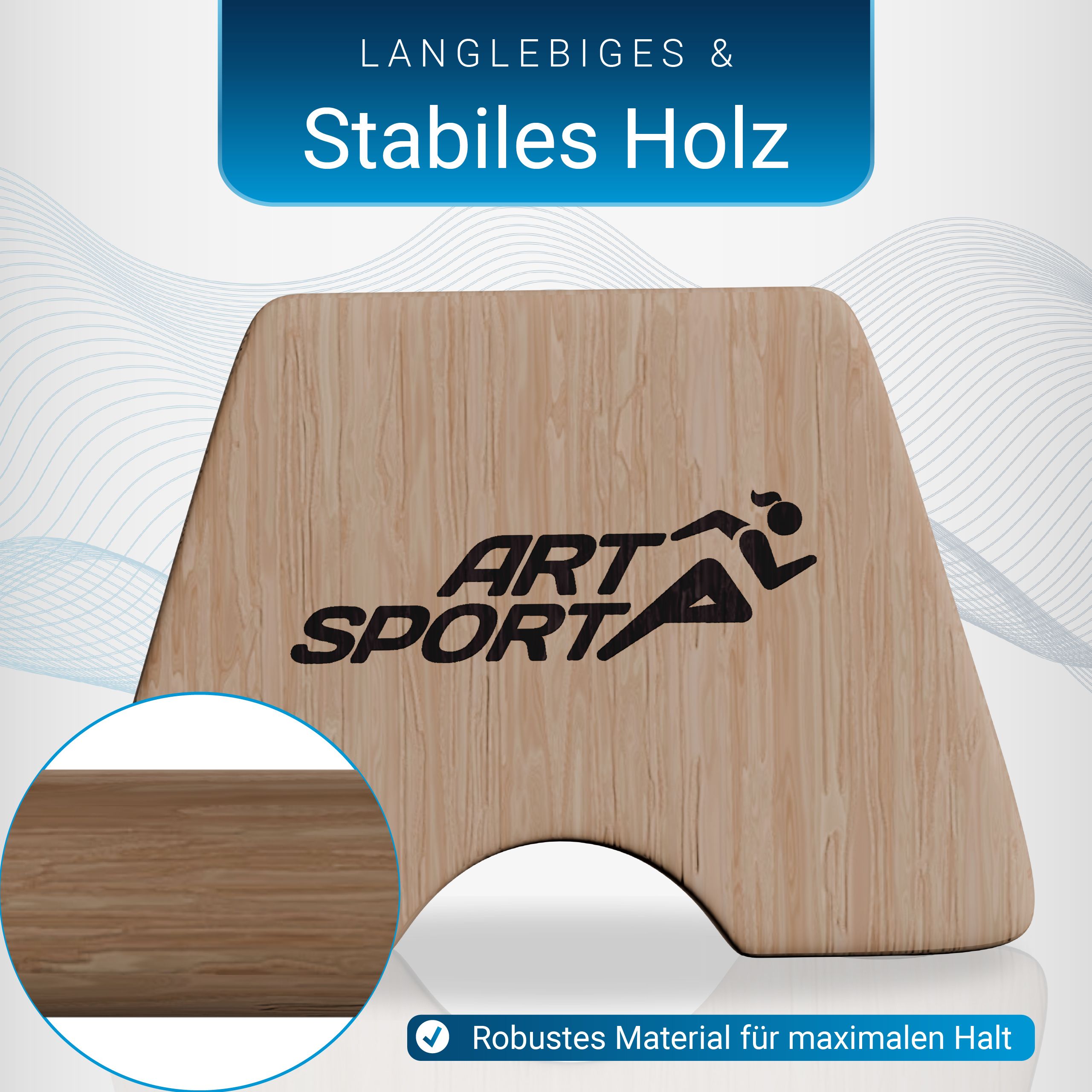 ArtSport Liegestützgriffe aus Holz M - Calisthenics, Parallettes, Liegestütz Barren, Indoor, Outdoor