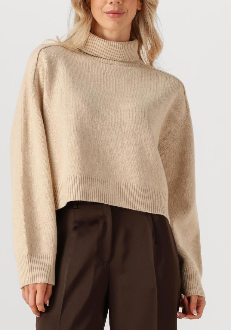 beige vanessa bruno trui ballerine pull col montant