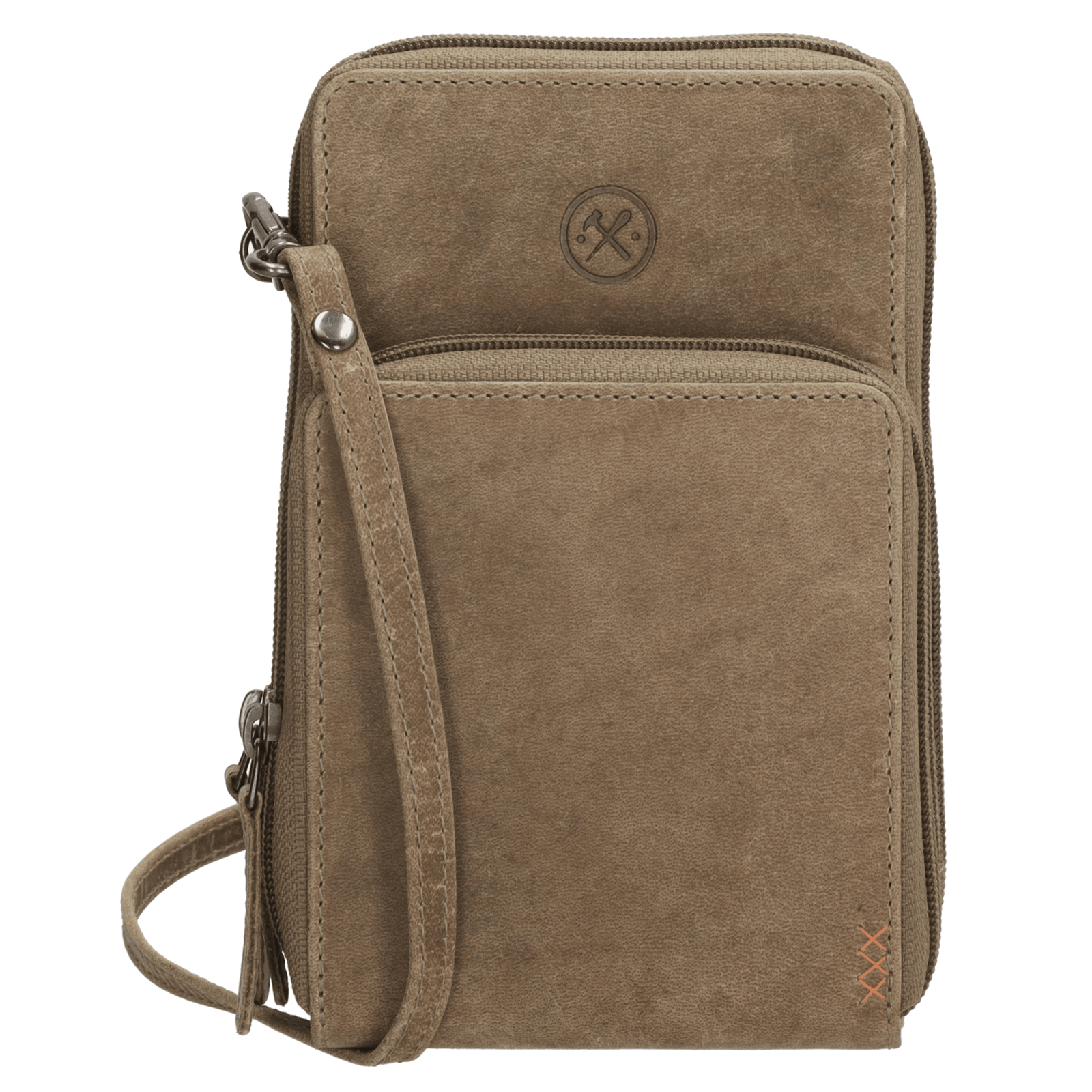 Hide & Stitches Idaho Telefoontasje Donkerzand