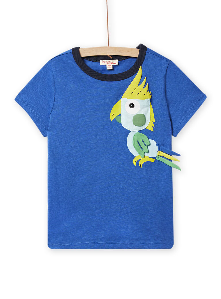 Tee Shirt Manches Courtes Bleu