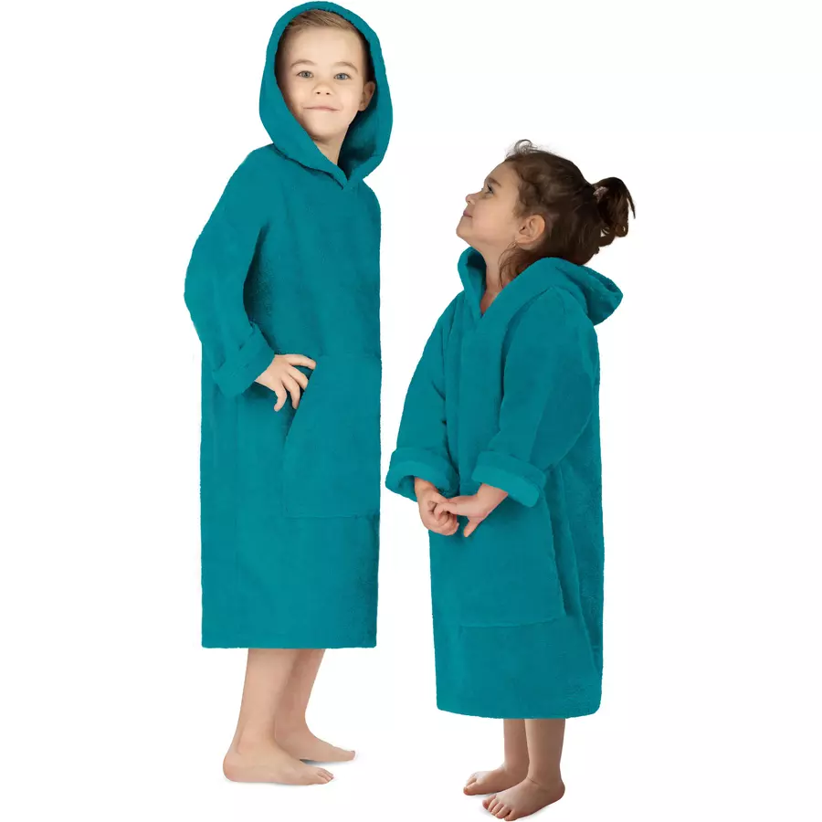 normani Kinder langarm Poncho Pichilemu Blau