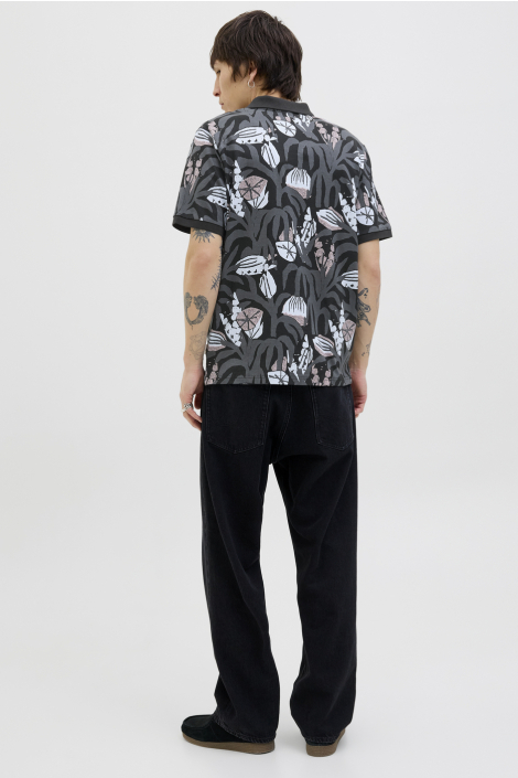 Jack & Jones zwarte heren polo