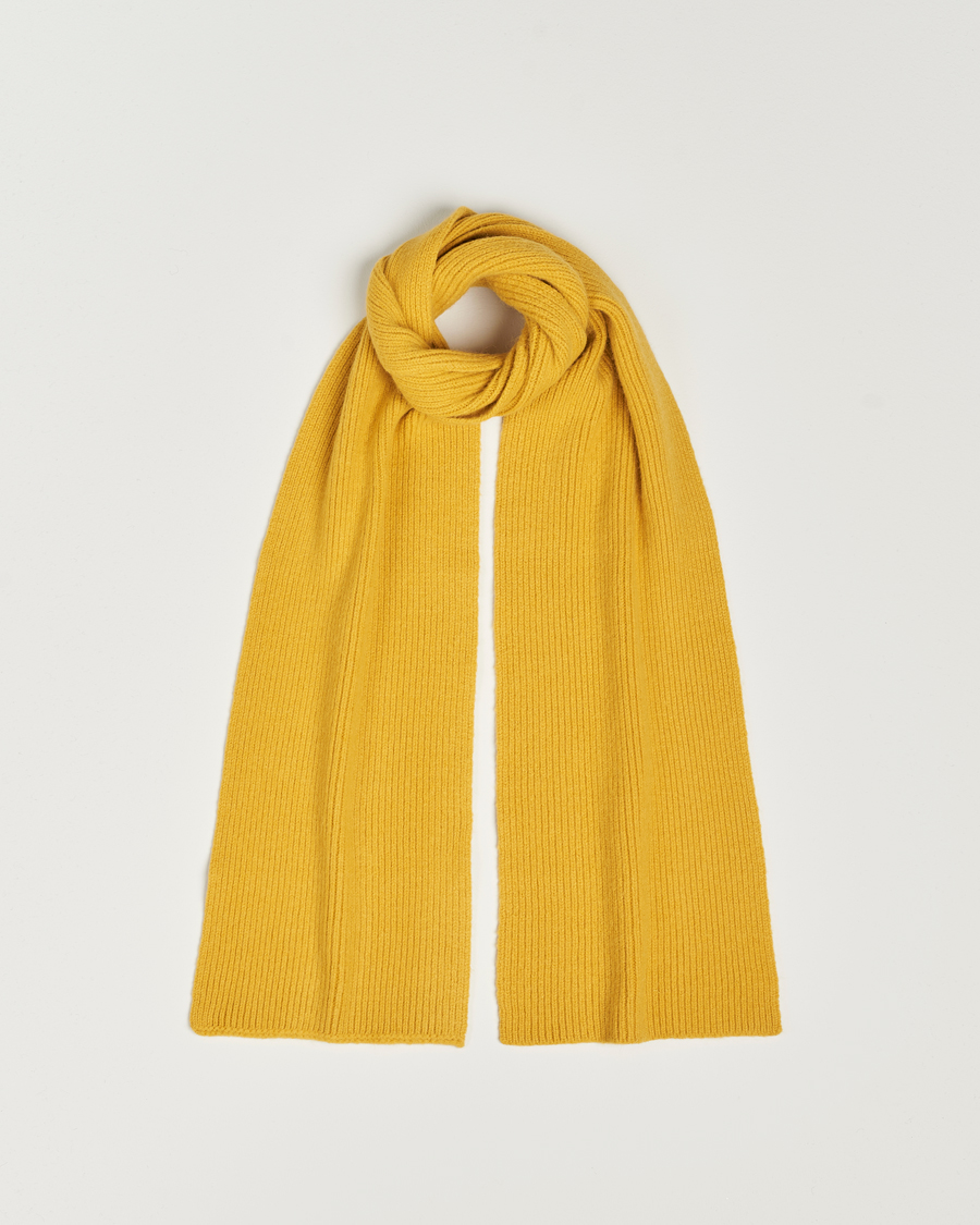 Le Bonnet Lambswool/Caregora Scarf Mustard