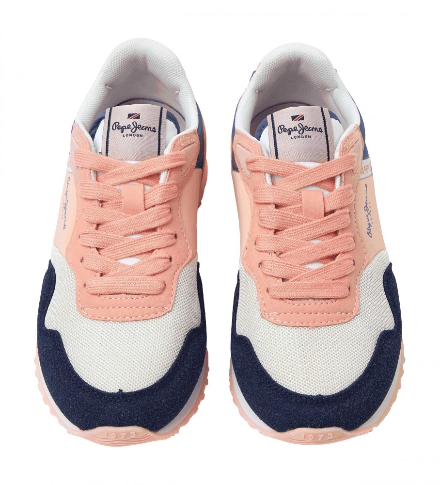 Tênis Pepe Jeans London Basic, rosa, multicolorido