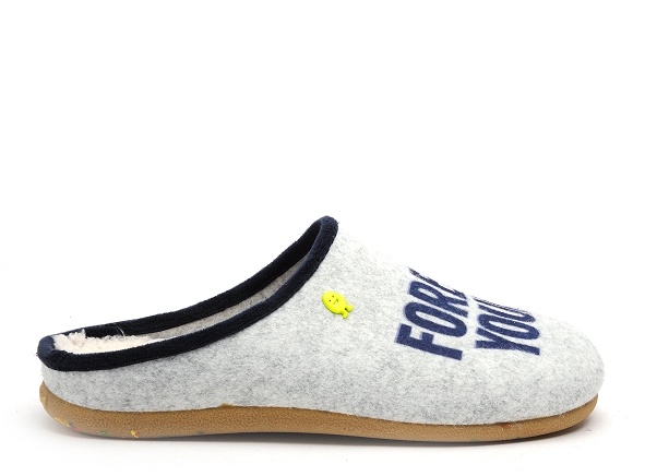 Hot potatoes chaussons homme modling gris