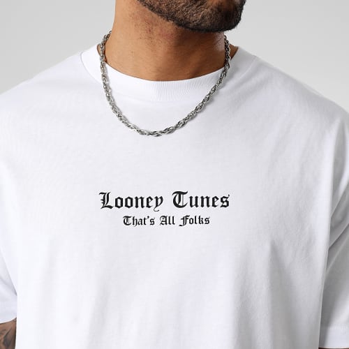 Tee Shirt Oversize Large Taz Graff Blanc
