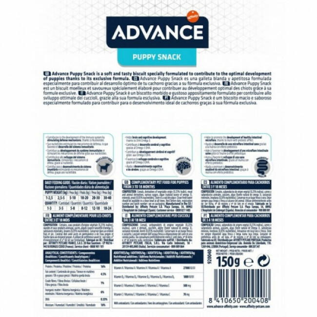 Friandises Advance pour chiens Puppy Snack Sachet 150 g