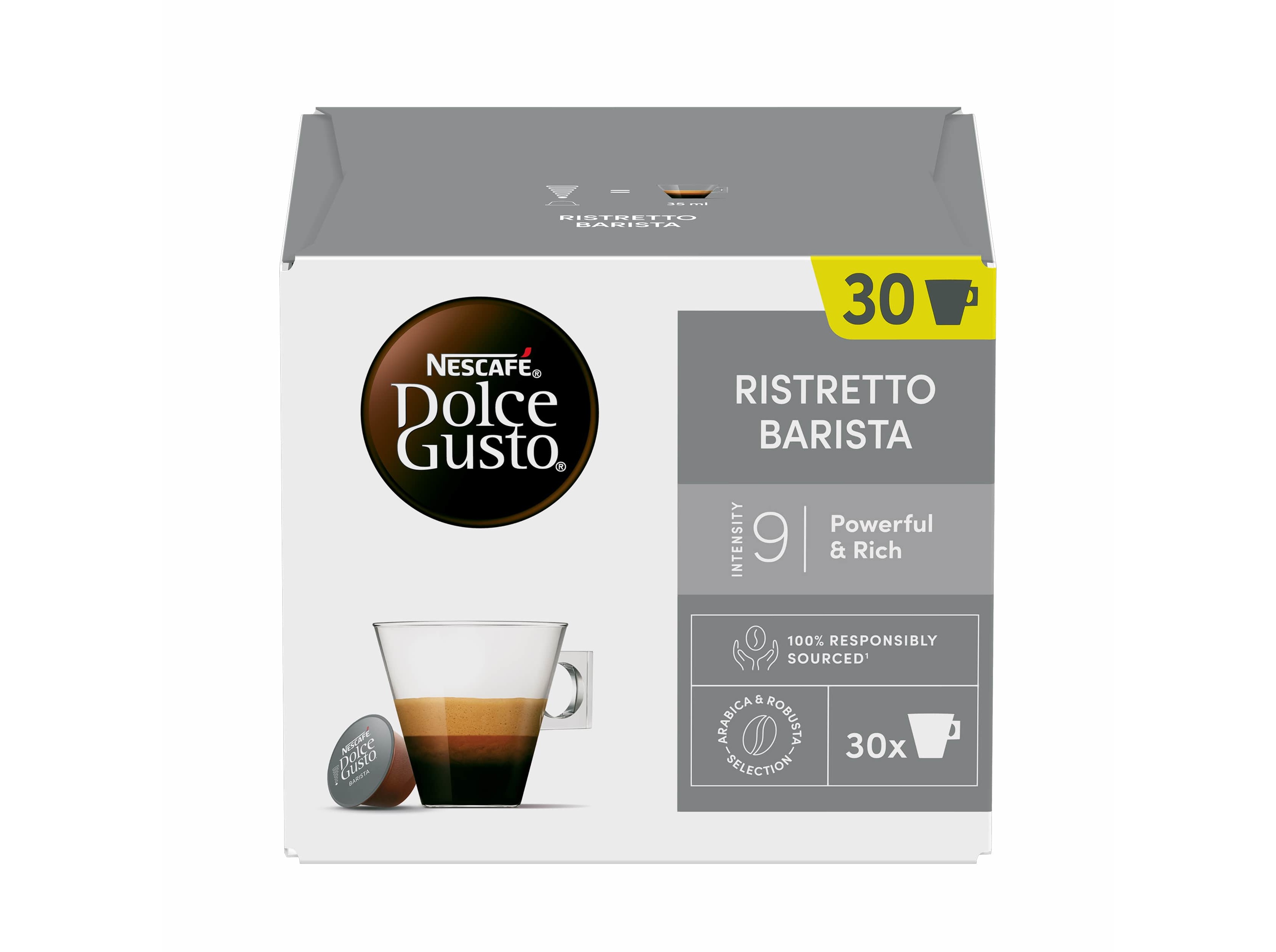 CÁPSULAS DOLCE GUSTO CAFÉ RISTRETTO BARISTA 30UN