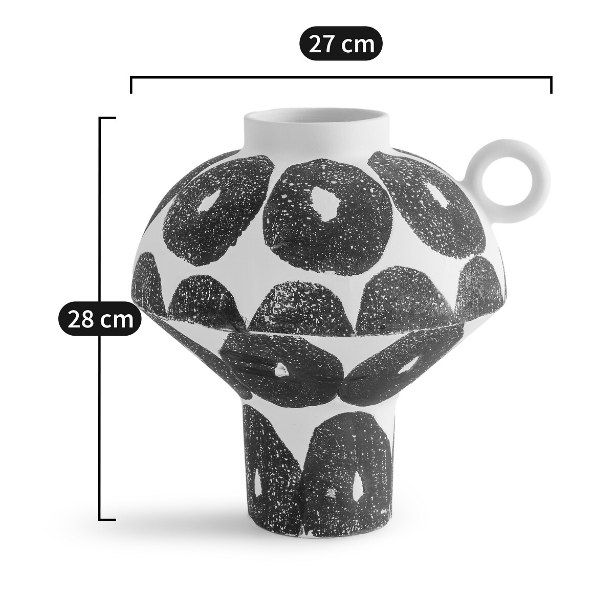 AM.PM<br>Vaso em cerâmica fosca salpicada, estilo bretão