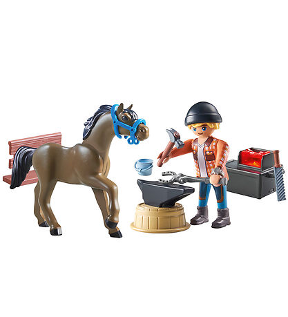 Playmobil Pferde des Wasserfalls - Beslagsmed Ben og Achilles -
