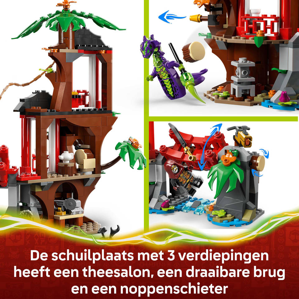 LEGO NINJAGO ninjavoertuigen bij de boomhut 71857