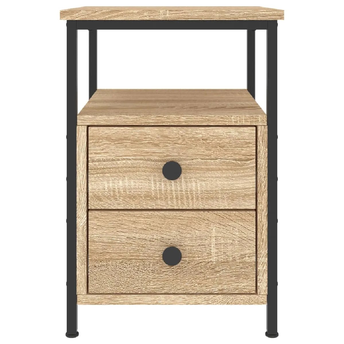 vidaXL Table de chevet - Chêne sonoma