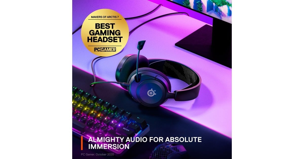 SteelSeriesArctis Nova 1 over-ear gaming headset  (Zwart, Pc, Nintendo Switch)