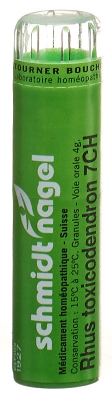 SCHMIDT-NAGEL Rhus Toxicodendron Gran 7 CH 4 g