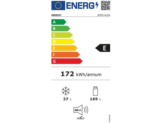 INDESIT - Réfrigérateur congélateur haut I55T0412W