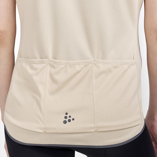 Maillot vélo CRAFT CORE ENDUR LOGO JERSEY W ECRU