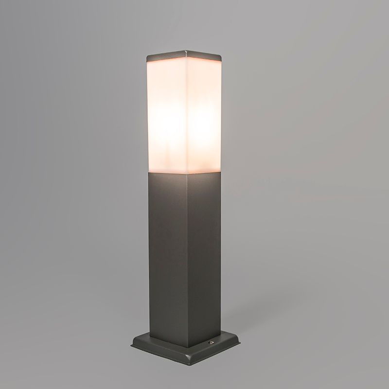 Smart buitenlamp paal donkergrijs 45 cm incl. Wifi P45 - Malios