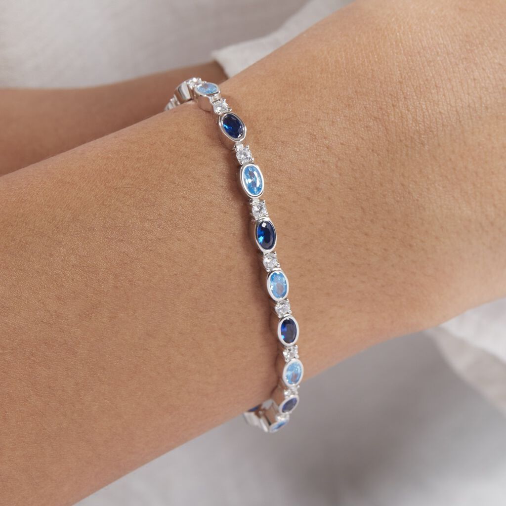 Bracelet Brielle Argent Blanc Oxyde De Zirconium