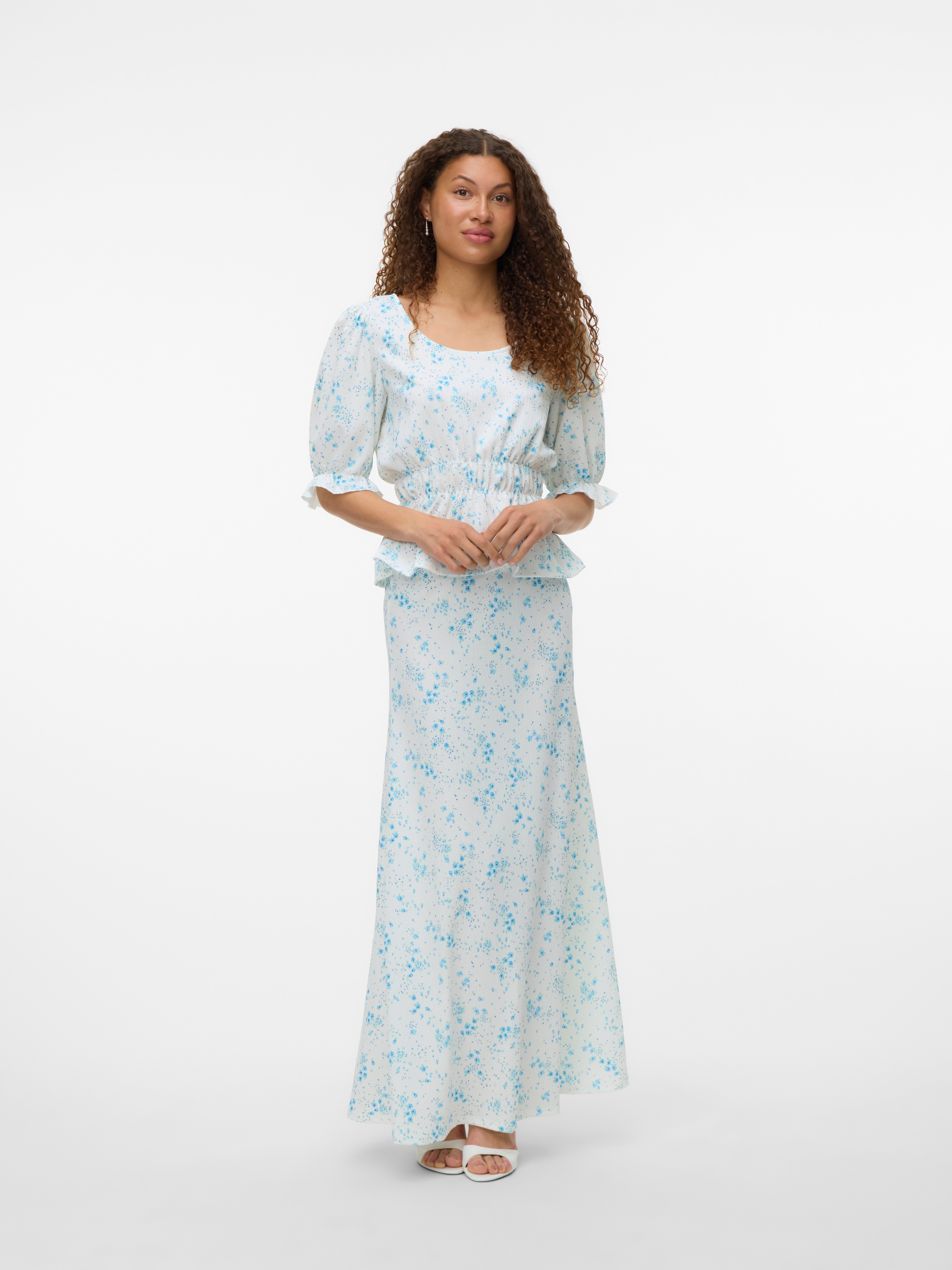 VMSOMYA High waist Lange rok