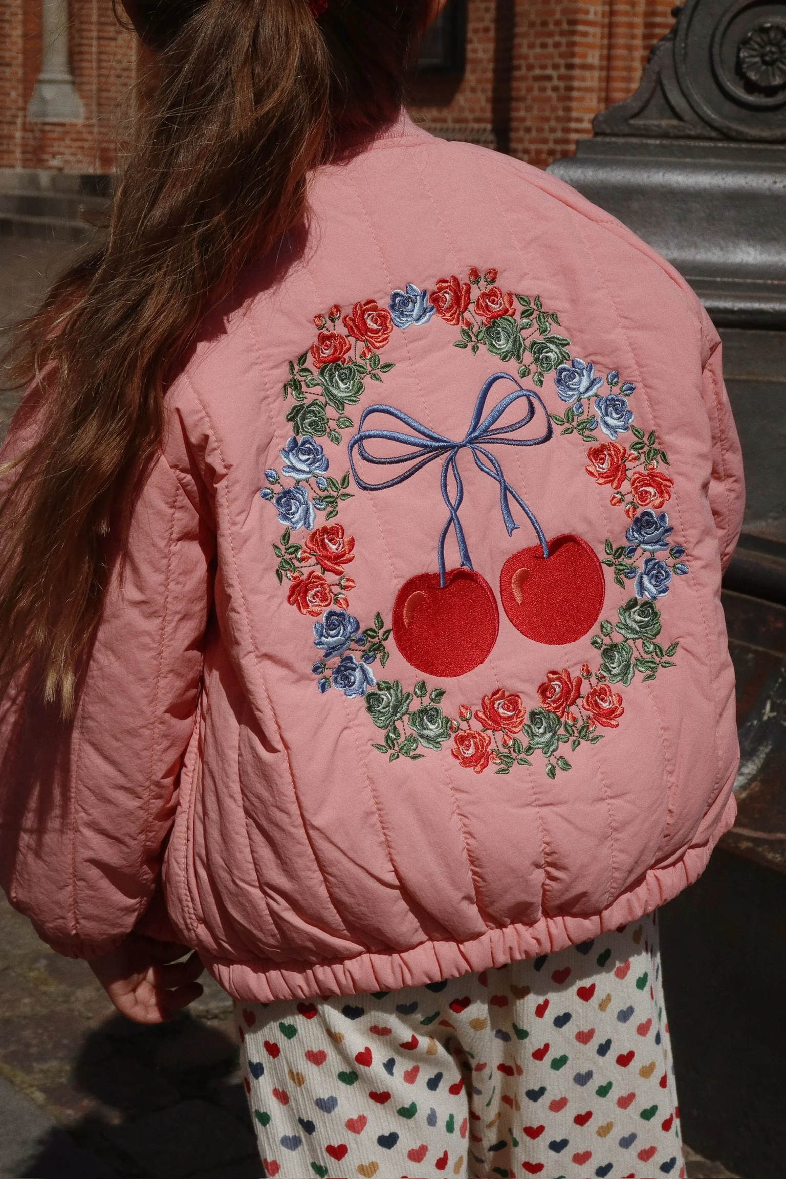 juno bomberjakke - strawberry ice - 12M