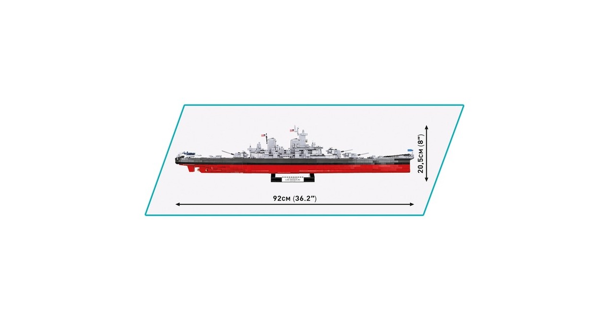 COBIBattleship Missouri Constructiespeelgoed  (Schaal 1:300)