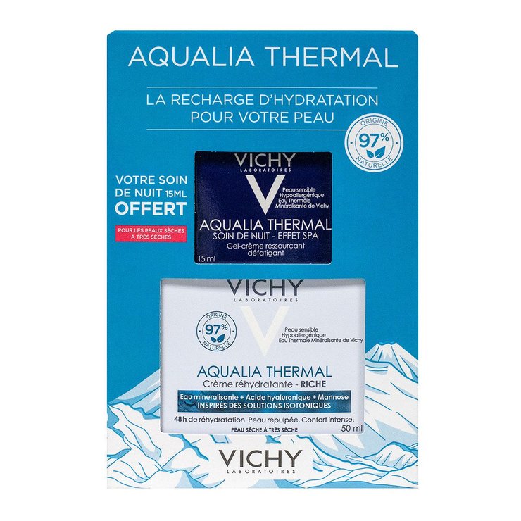 Crème réhydratante thermale riche 50ml + soin nuit offert