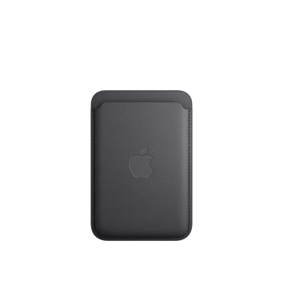 Apple Porte-cartes en tissage fin avec MagSafe pour Apple iPhone - Noir