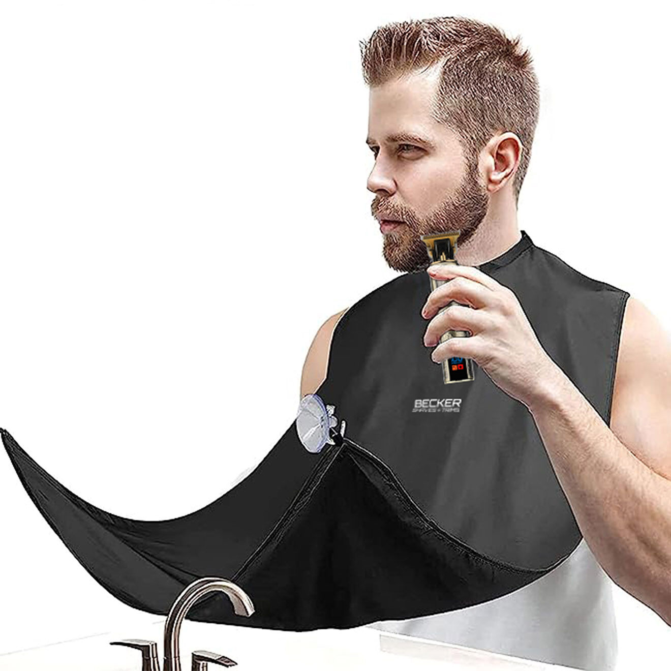 Becker Shaves & Trims Set de tondeuse metal sans fil cheveux et barbe harley gris