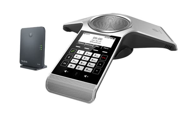 Yealink CP930W - VoIP-konferansesystem - med Bluetooth-grensesnitt - IP-DECT - 8-veis anropskapasitet - SIP, SIP v2, SRTP - Romsølv