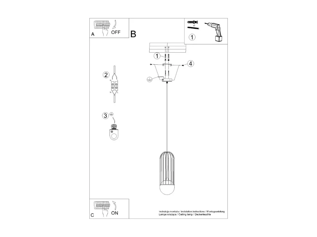 Applique Brina moderne en acier - 1 sources lumineuses - L.12 x H.115 cm - noir