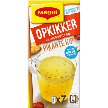 MAGGI Opkikker Drinkbouillon Pikante Kip 7 x 3,7 g
