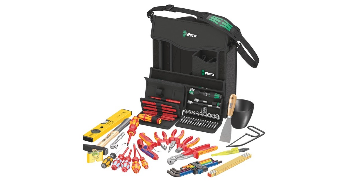 Wera2go E 1 Gereedschapsset elektronica  (Zwart, 73-delig)
