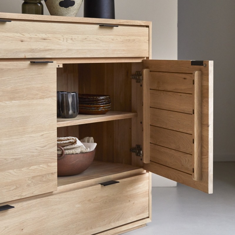 Buffet en chêne massif L 120 cm Senson