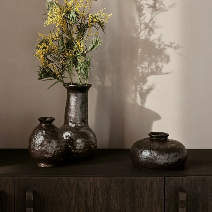 Ferm Living - Doro Vase, H 16, coffee