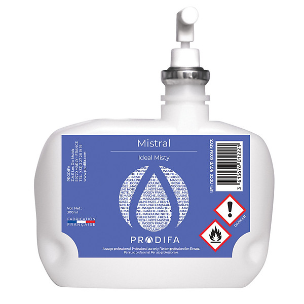 Recharges de parfum Prodifa Idéal Misty 300 ml parfum Mistral, lot de 6