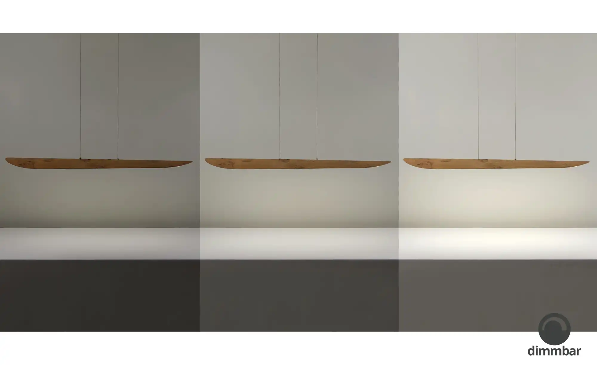 LED-Pendelleuchte, 1-flammig, Asteiche