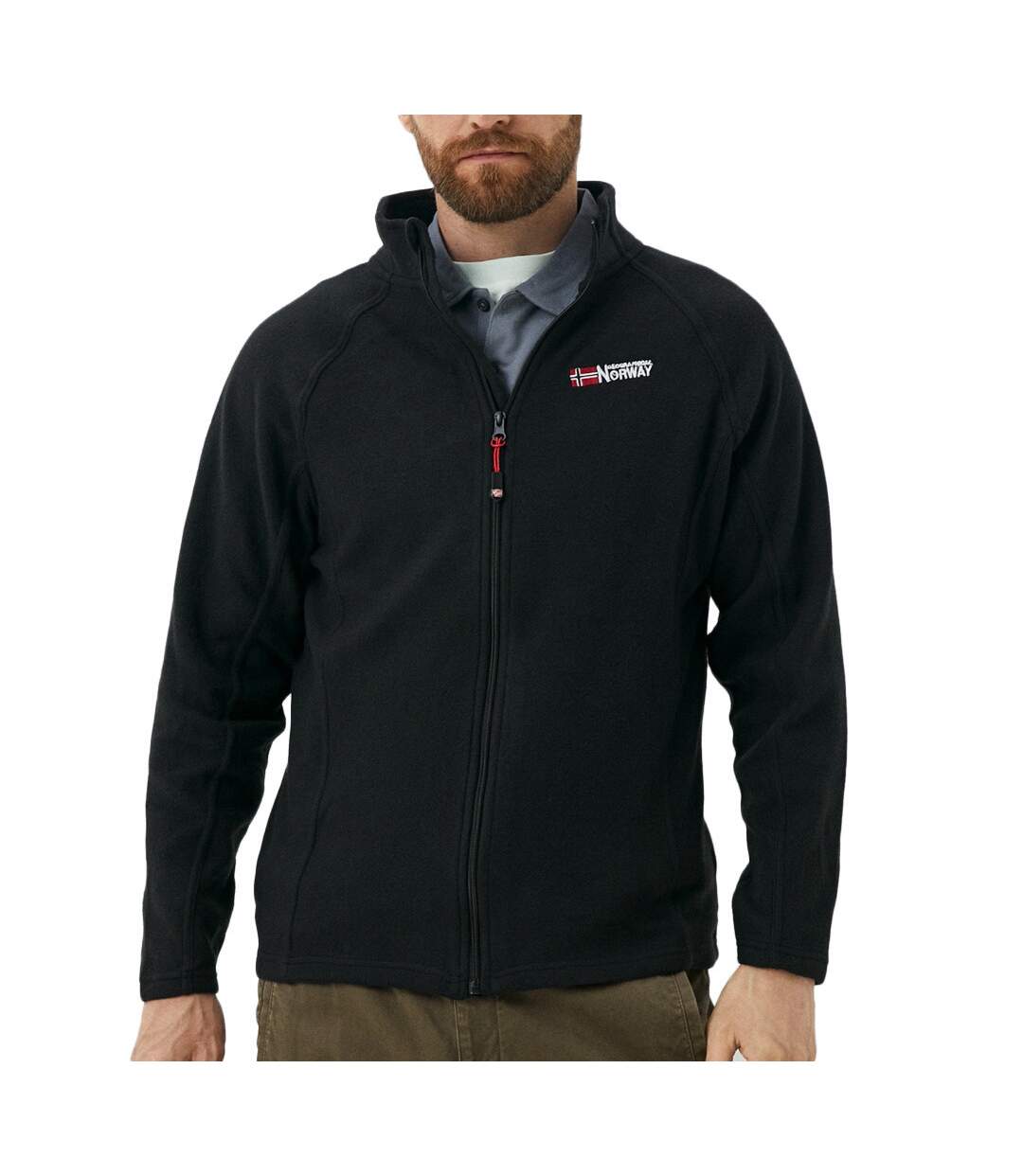 Veste Polaire Noir Homme Geographical Norway Tug