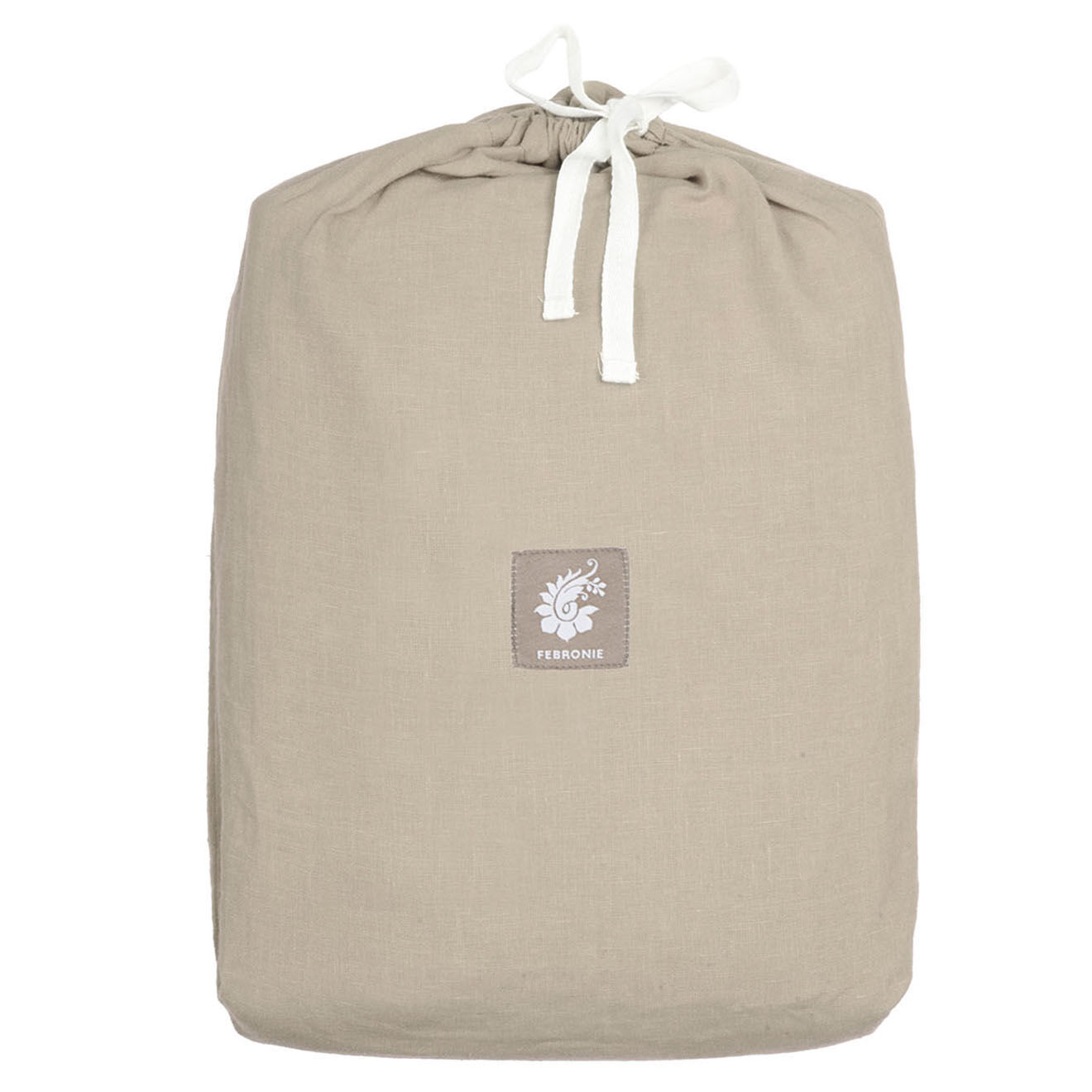 Febronie Drap housse 100% Lin Hortense beige