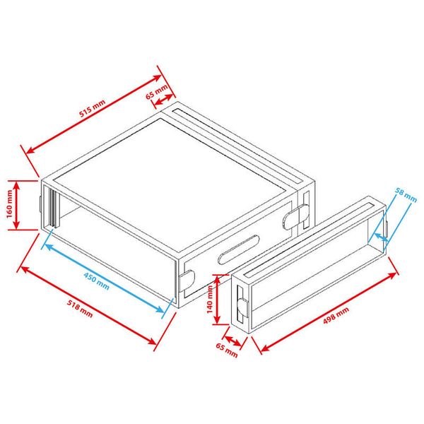 Flyht Pro Rack 3U Double Door